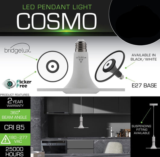 Cosmo White Pendant Light Bulb - Future Light - LED Lights South Africa