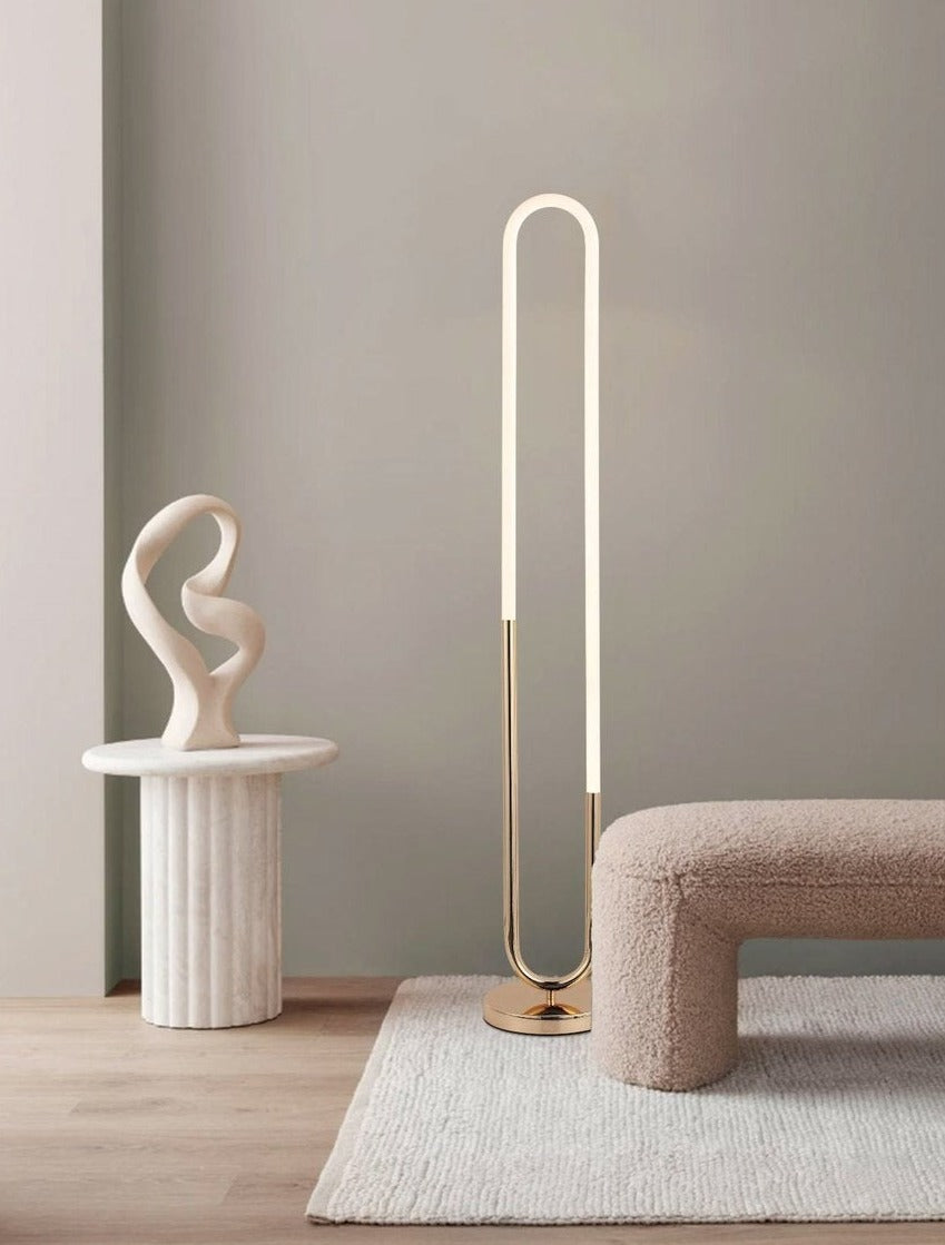 Huron French Gold LED Floor Lamp - Future Light - LED Lights South Africa
