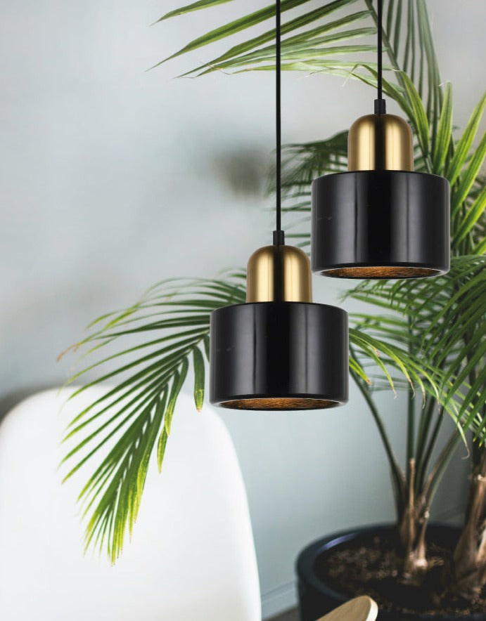 Cannon Black & Gold Marble Pendant Light (Launch Special) - Future Light - LED Lights South Africa