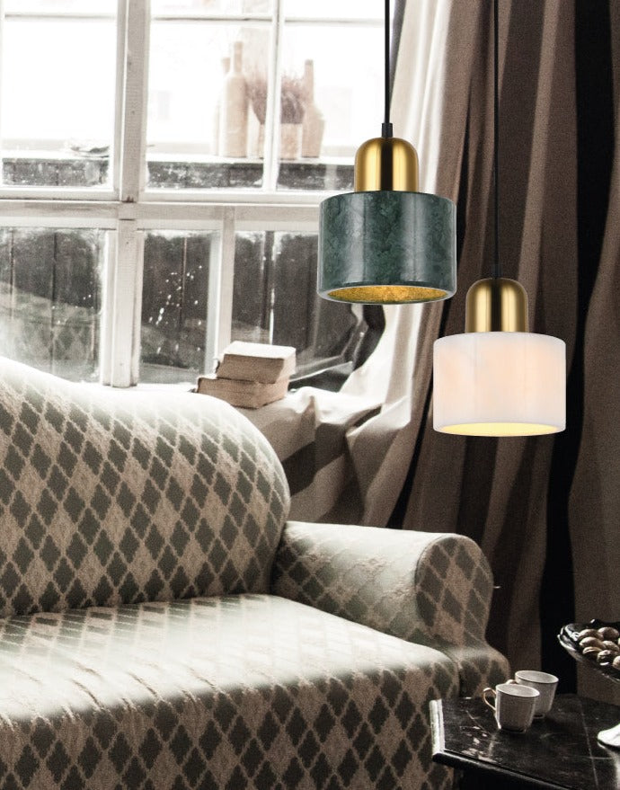 Cannon Green & Gold Marble Pendant Light (Launch Special) - Future Light - LED Lights South Africa
