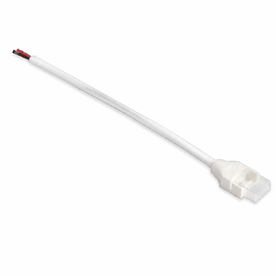 DYCE LED COB Strip Light Connector with a white cable and connector head, designed for easy strip connections.