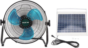 12" Inch Solar & Mains Rechargeable Floor Fan - Future Light - LED Lights South Africa