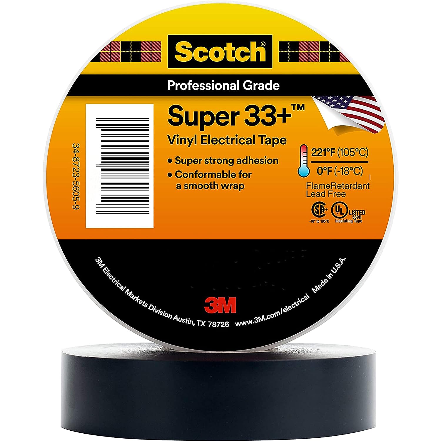 3M Scotch Super 33+ Electrical Tape (Launch Special) - Future Light - LED Lights South Africa