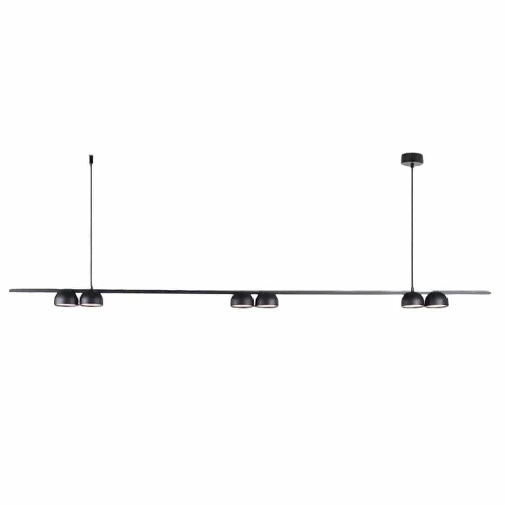 Dallas 1500 Black Dimmable Linear Pendant – Long LED Modern