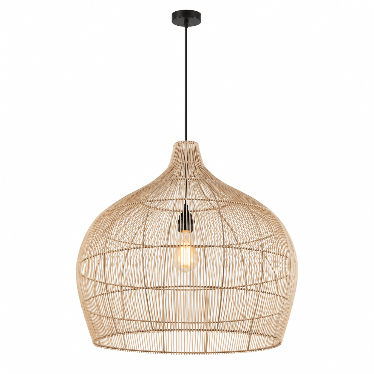 Haiti Bamboo Rattan Pendant 600 – Elegant Lighting for Your Home