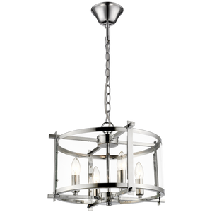 Candover Chrome & Glass Pendant Light (Launch Special) - Future Light - LED Lights South Africa