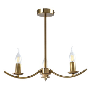 Elim 3 Light Gold Chandelier (Launch Special) - Future Light - LED Lights South Africa
