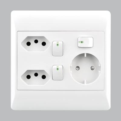 EPL White Socket - 2 x New RSA Sockets + Schuko (Launch Special) - Future Light - LED Lights South Africa