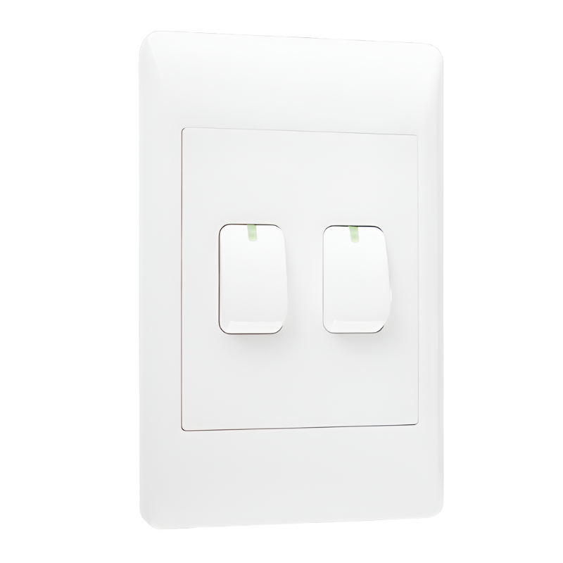 EPL White Switch - 2 Lever 1 or 2 Way Switch - 2 X 4 (Launch Special) - Future Light - LED Lights South Africa