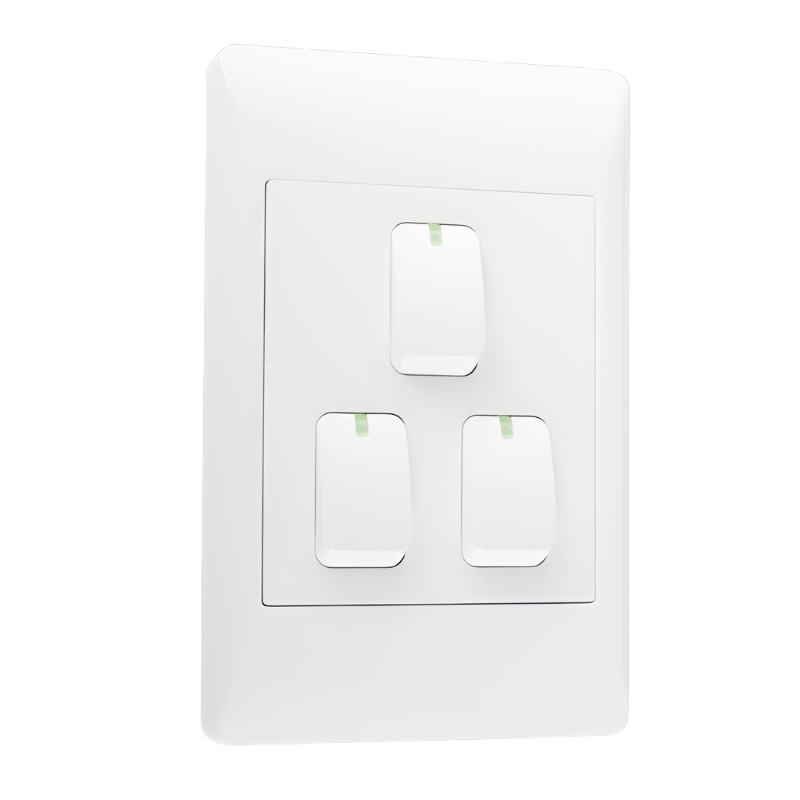 EPL White Switch - 3 Lever 1 or 2 Way Switch - 2 X 4 (Launch Special)