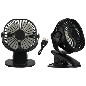 Portable Rechargeable 3 Speed Clip On Fan - Future Light - LED Lights South Africa