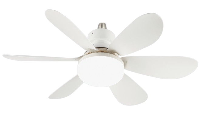Mini E27 Plastic Ceiling Fan with Light and Remote Control (Launch Special) - Future Light - LED Lights South Africa