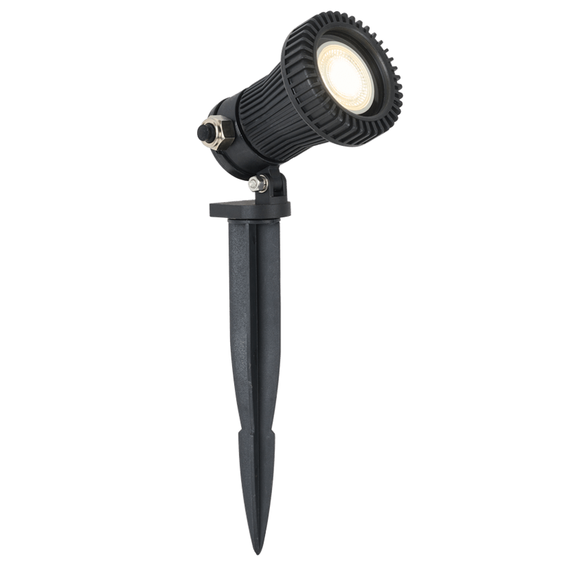 GS022 Black Garden Spike Light 12V IP68 | Outdoor MR16 Fitting