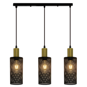 Chaluma Trio Black & Gold Mesh Pendant Light (Launch Special) - Future Light - LED Lights South Africa