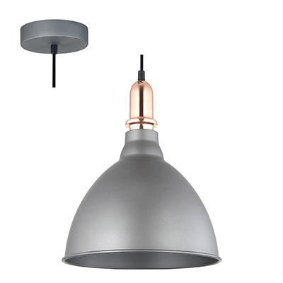 Cambria Grey & Copper Dome Pendant (Launch Special) - Future Light - LED Lights South Africa