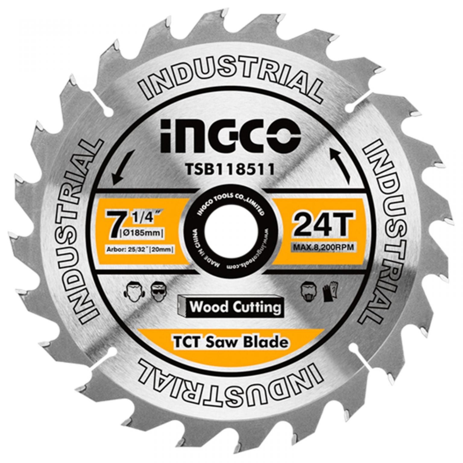 Ingco - TCT Saw Blade 165mm x 24 Teeth (Launch Special) - Future Light - LED Lights South Africa