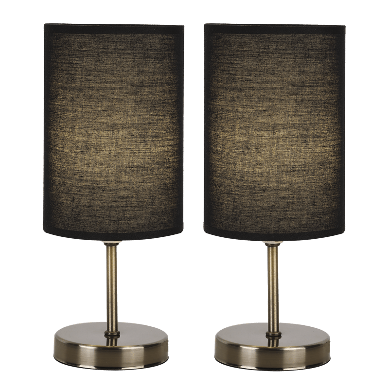 Antique Brass Table Lamps Twin Pack Timeless Elegance for Your