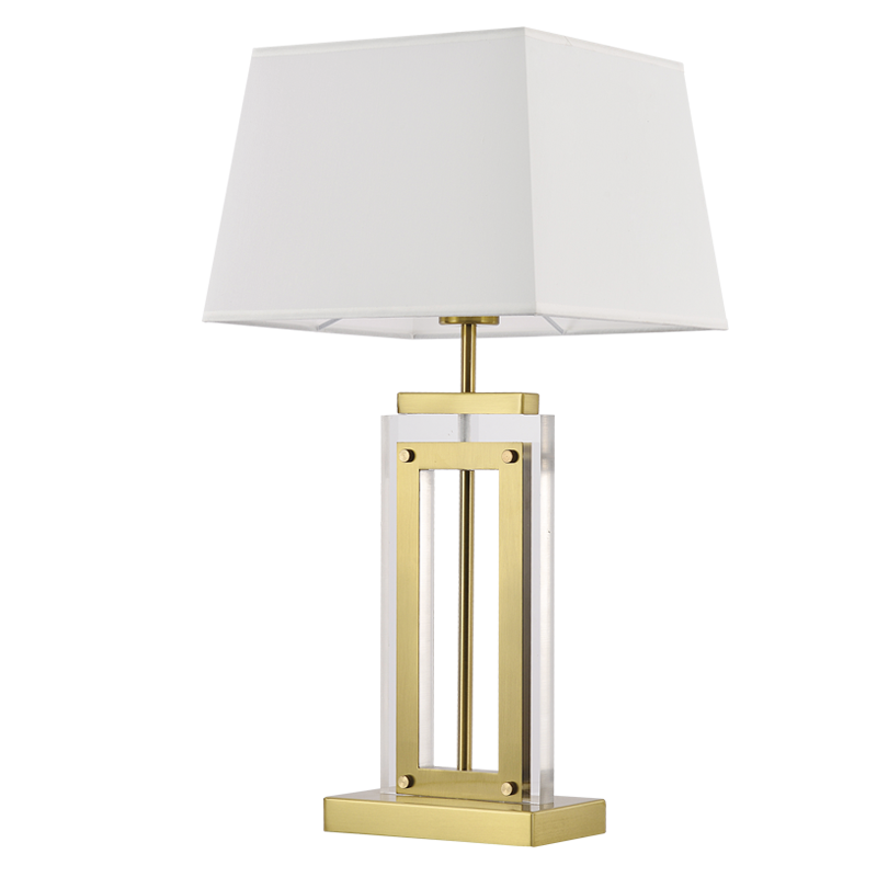 Blandford Antique Brass & Acrylic Table Lamp - Future Light - LED Lights South Africa