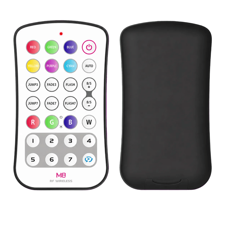 LED Strip Light - M4 RF RGBW Receiver 20A with M8 RF Remote Control