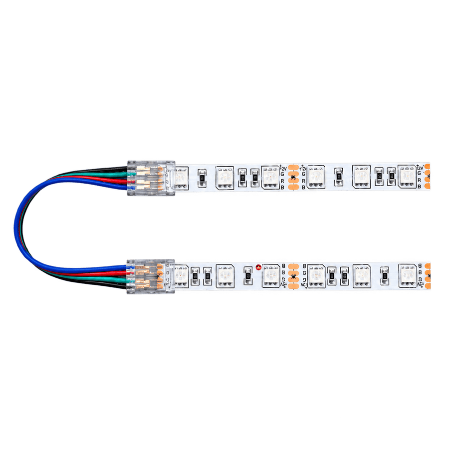 Fast 2-Way Connector with 10cm Cable - 10mm RGB SMD Strip