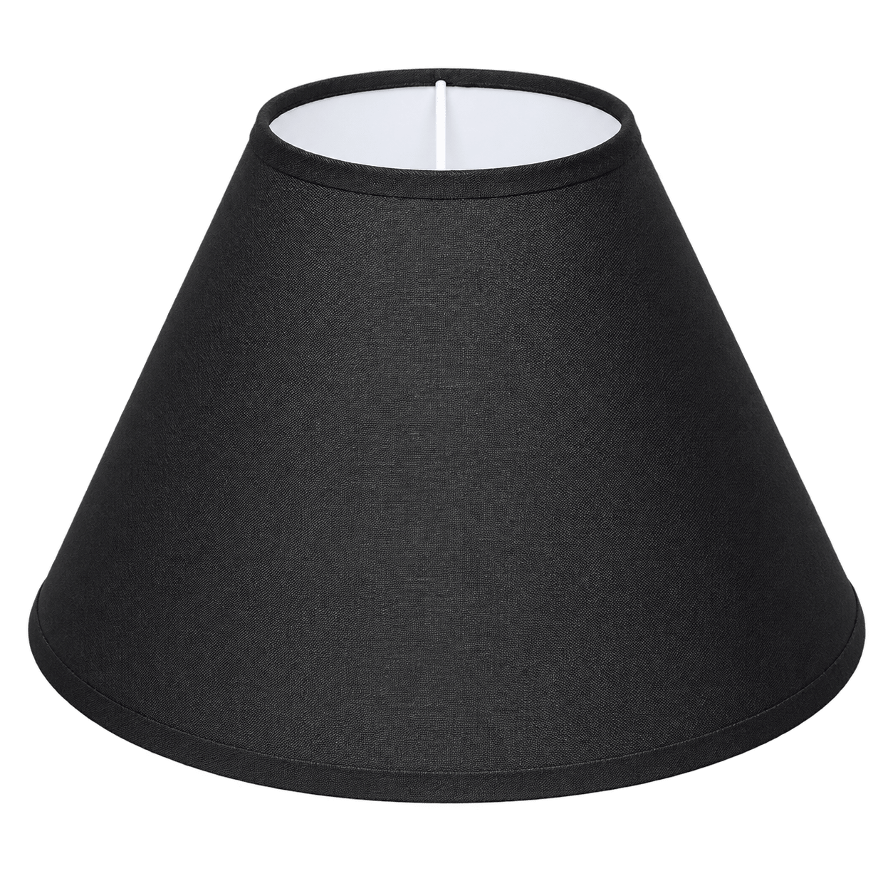 Black Fabric Barrel Lamp Shade - Elegant Lighting Solution | SKU