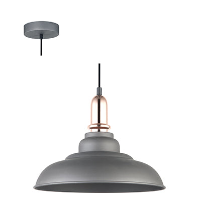 Cambria Grey & Copper Hat Pendant (Launch Special) - Future Light - LED Lights South Africa