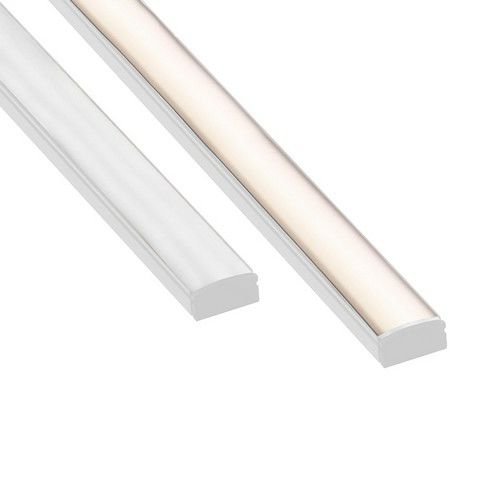 LED Extrusion with Frosted Cover - White A6 Profile (2m Complete) (Launch Special)