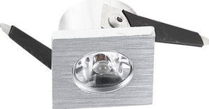 LED Cabinet Light - 1W Brushed Aluminium Round / Square (230Vac) - Future Light - LED Lights South Africa