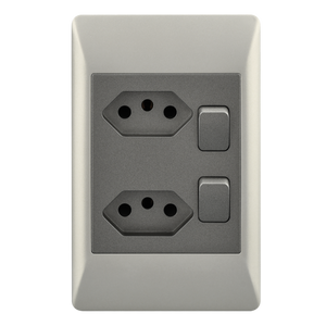 Plug - 2 New RSA Sockets with 2 Switches - 2 X 4 - Future Light - LED Lights South Africa