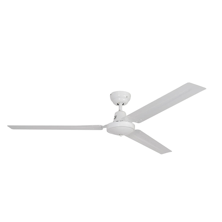 White Industrial Ceiling Fan 3 Blades - Future Light - LED Lights South Africa