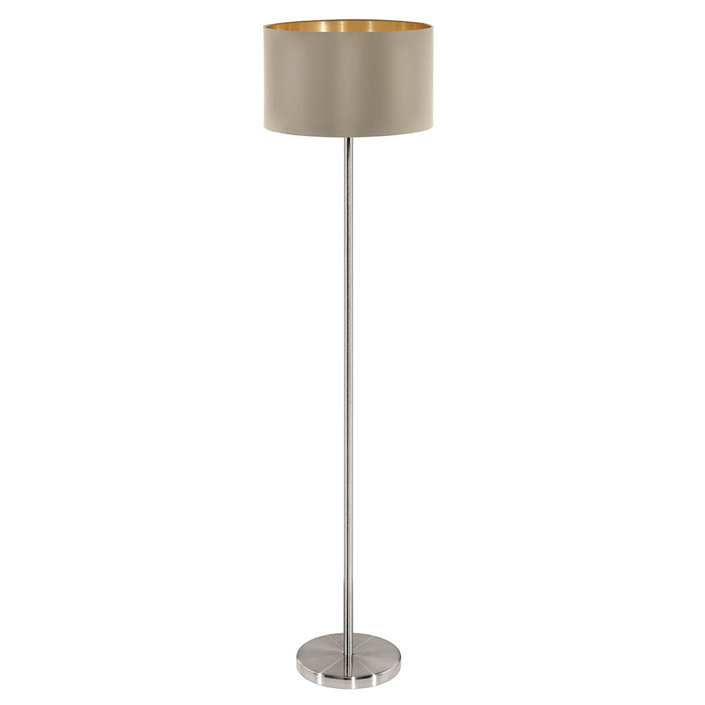Maserlo Taupe / Gold Floor Lamp - Future Light - LED Lights South Africa