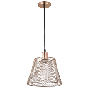 Steel Mesh Rose Gold Pendant with Black Cord - Future Light - LED Lights South Africa