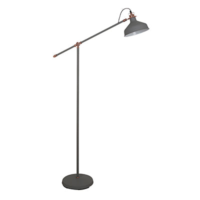 Bankers Floor Lamp Grey & Copper - Future Light - LED Lights South Africa