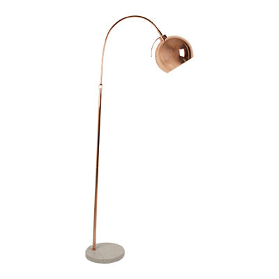 Copper Studio Floor Light with Marble Base - Future Light - LED Lights South Africa