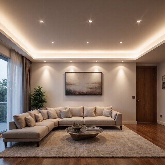 how many downlights per m2