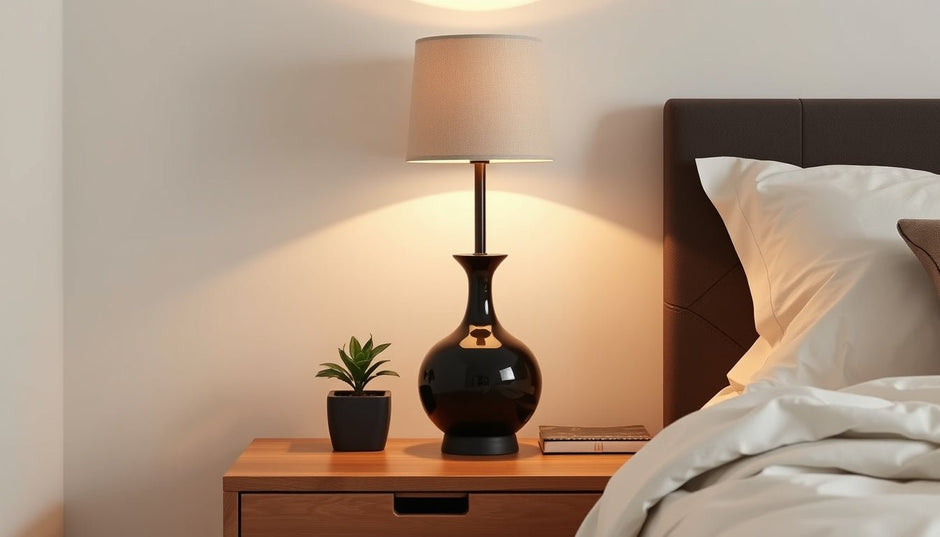 Illuminate Your Space: The Stylish Appeal of Black Ceramic Bedside Table Lamps