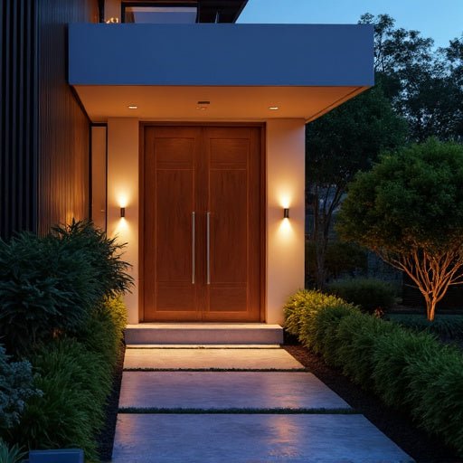 stylish sensor lights that upgrade your home entrances