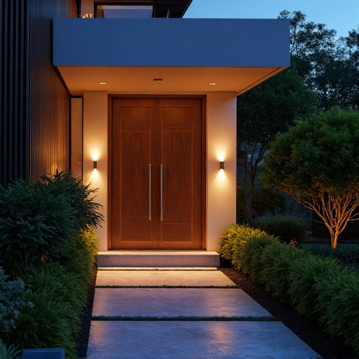 stylish sensor lights that upgrade your home entrances