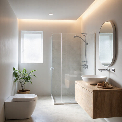How to brighten small South African bathrooms with ceiling light combos