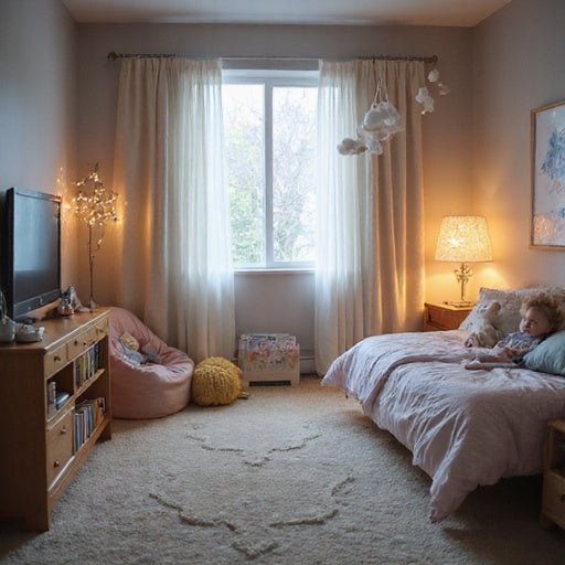 soft-glow night lights to create calming kids' bedrooms