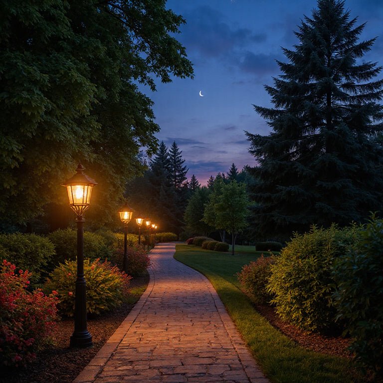 solar post top lights