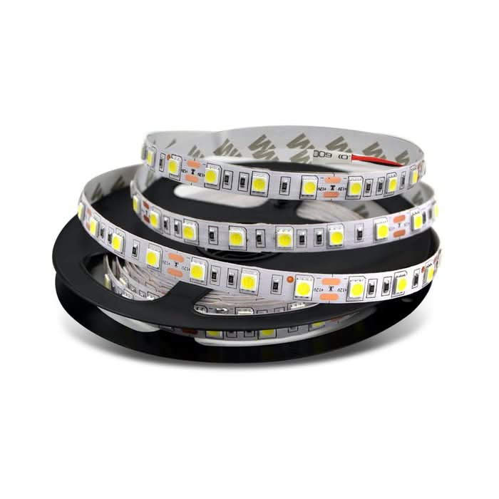 LED strip light on a white background