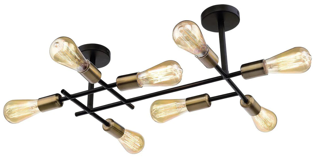 Black and Brass Ceiling Light