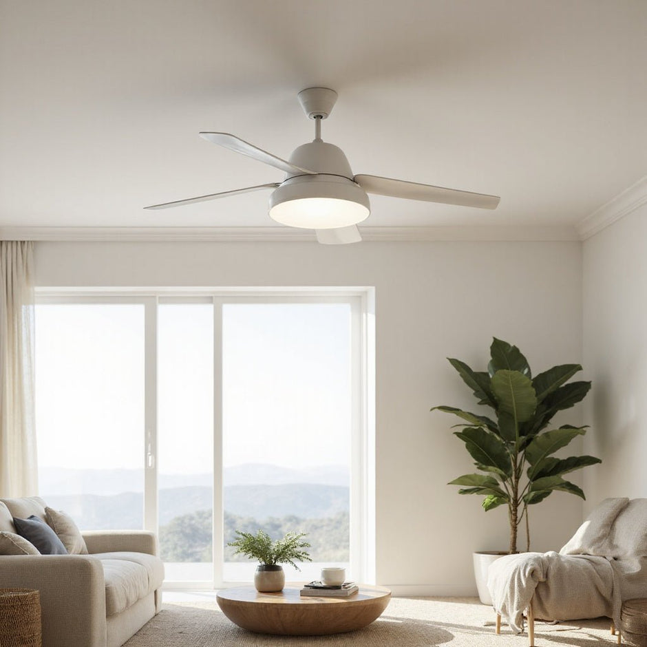 white ceiling fan