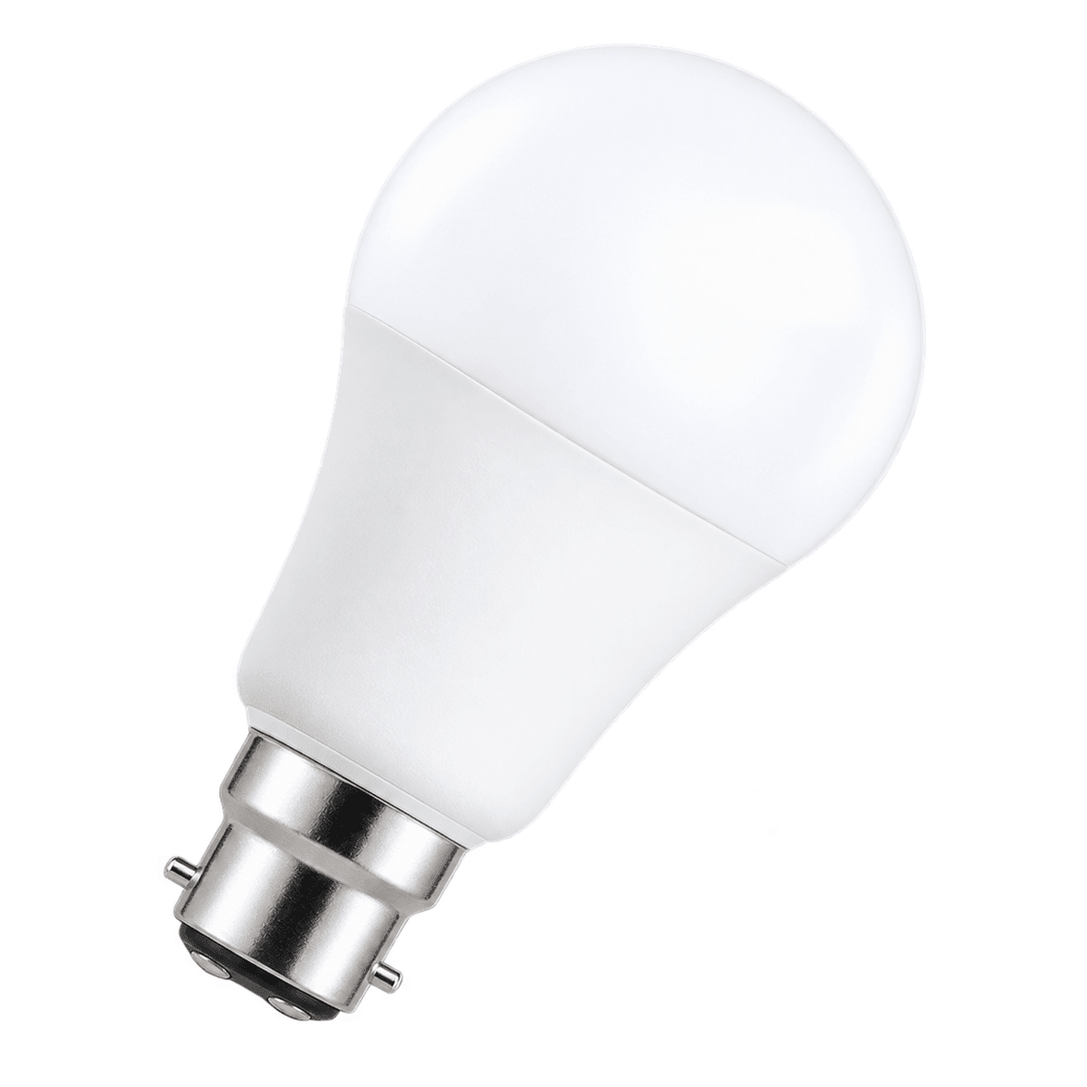 7W Osram A60 LED bulb with B22 bayonet base in warm white
