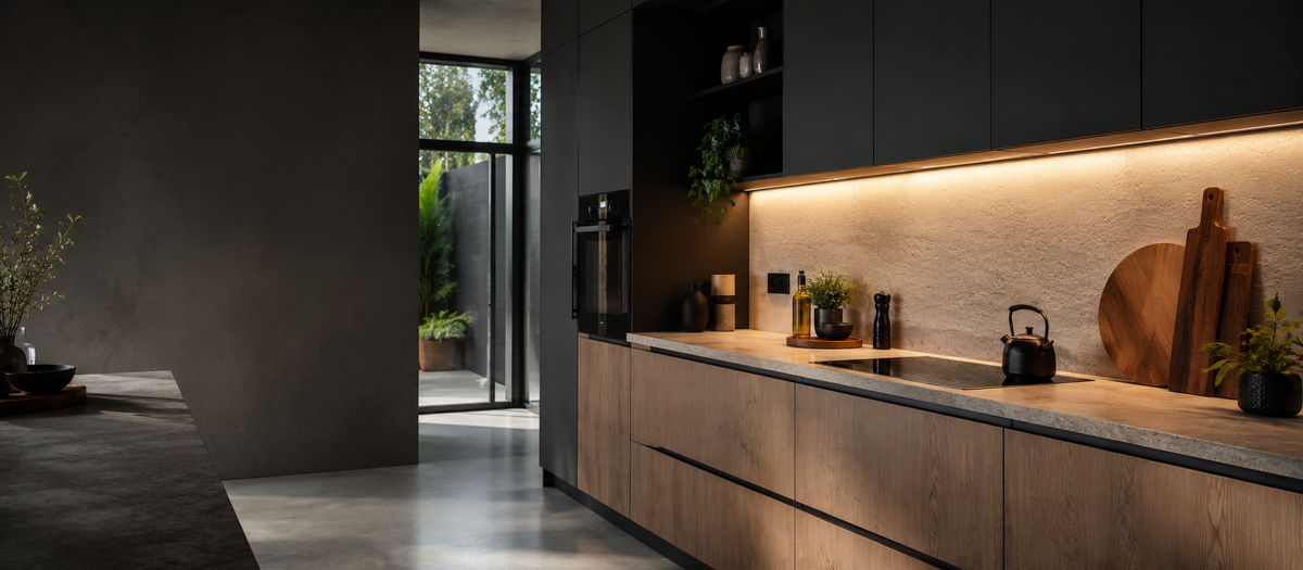 Under-counter lighting for kitchen cabinets and workspaces