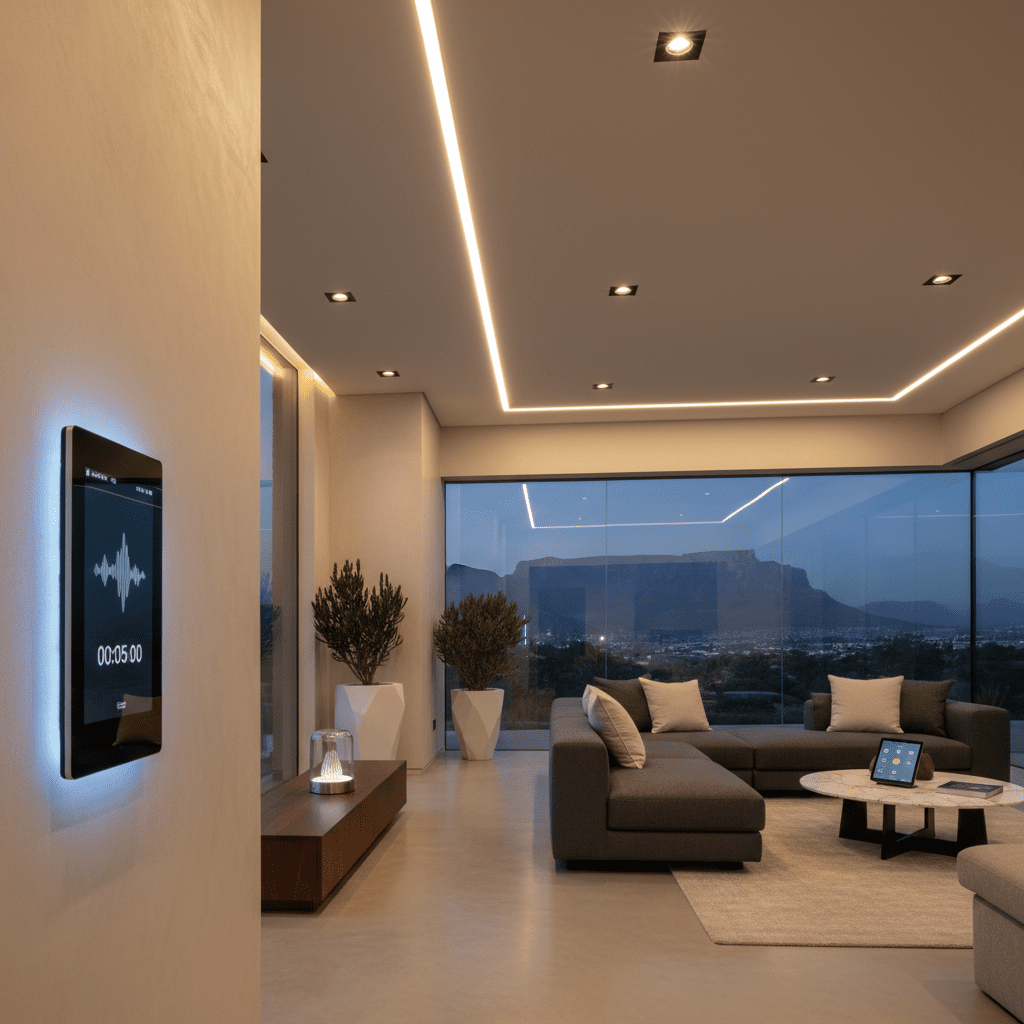 Smart lighting and home automation controls for a South African home