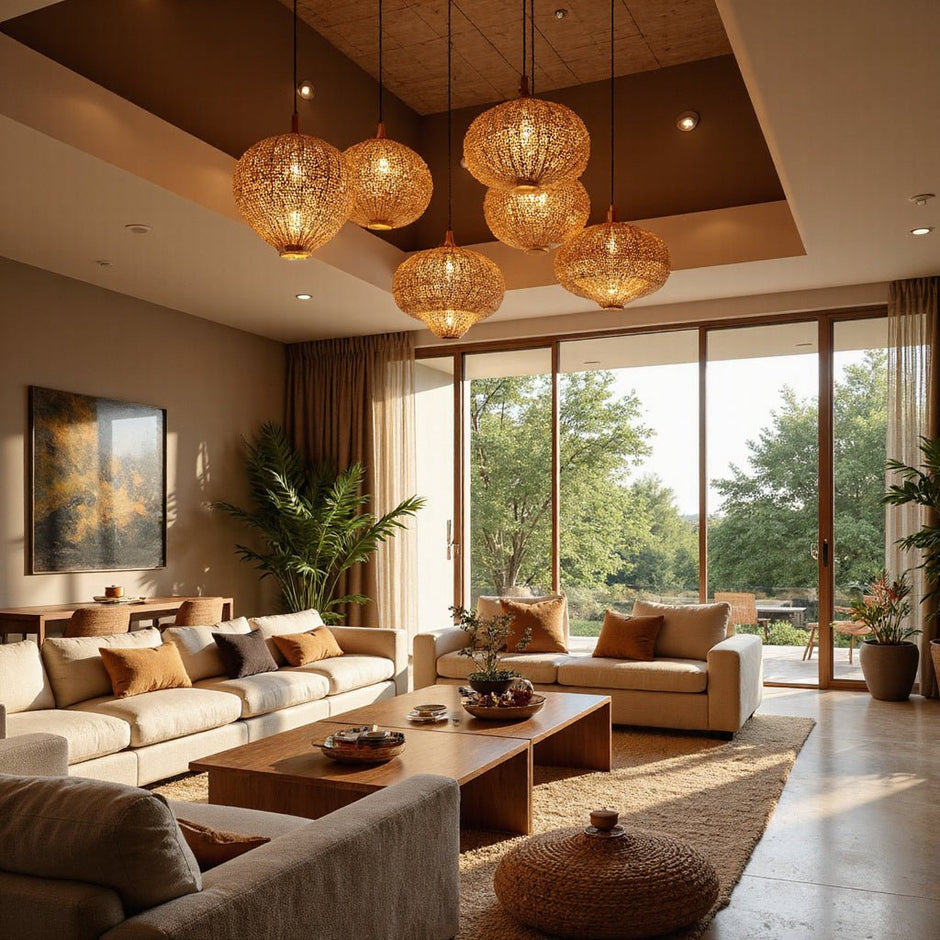 bamboo pendant light