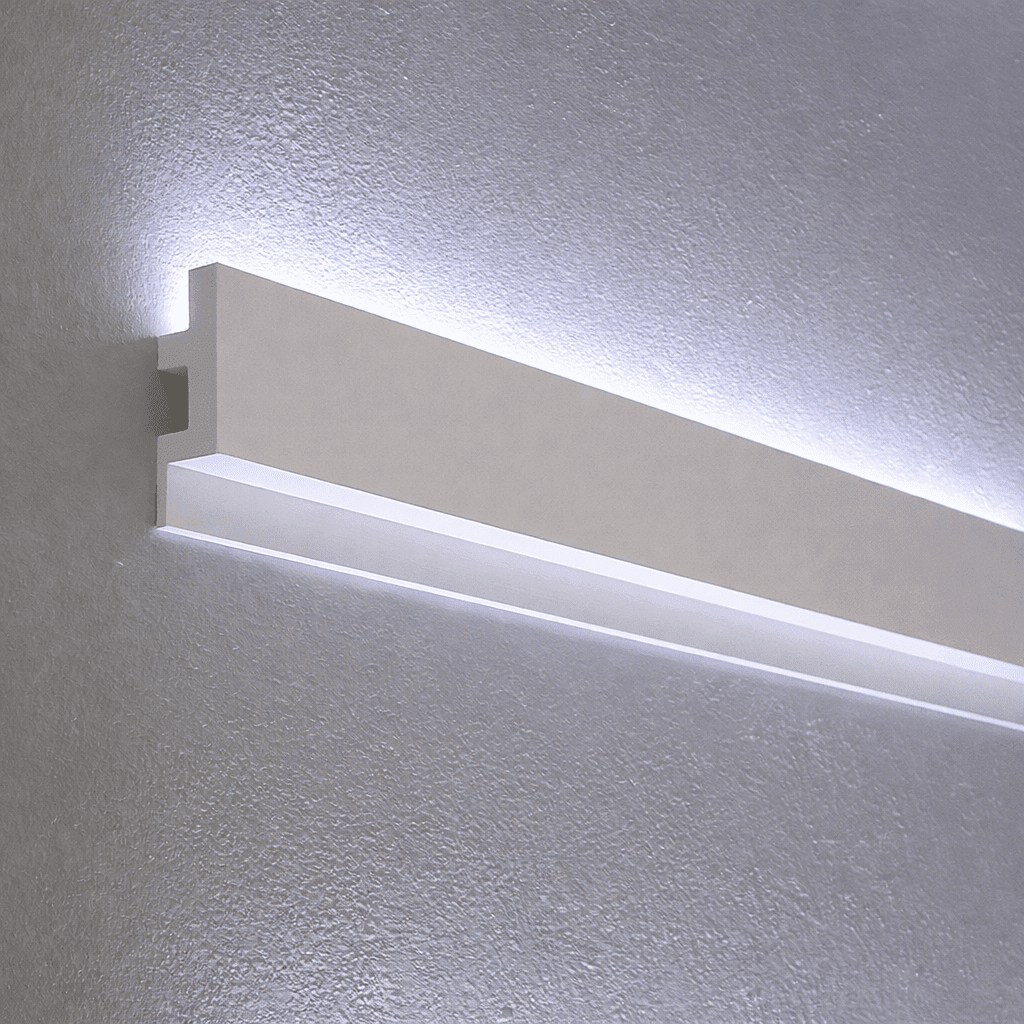 Cornice LED strip lighting in a kids' room