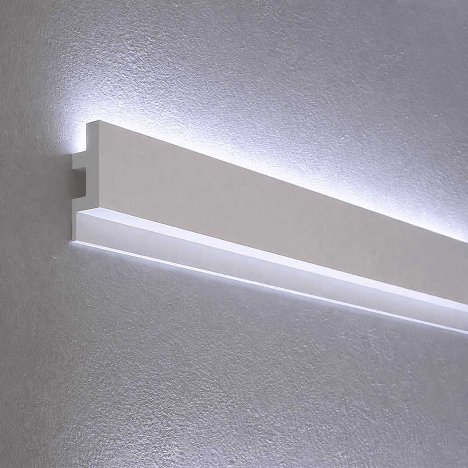 Cornice LED strip lighting in a kids' room